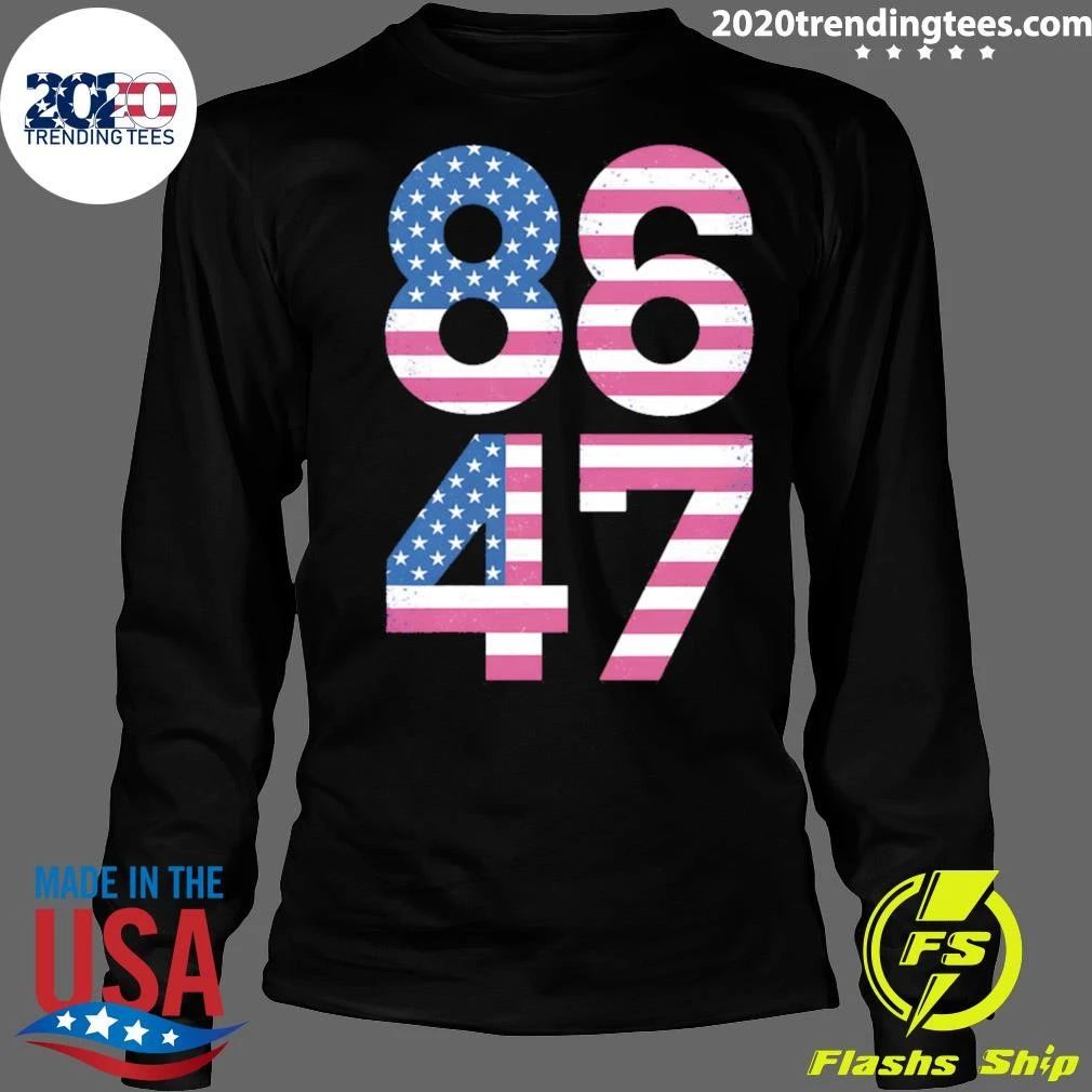 8647 Resist 86 47 4th of July USA US American Flag Shirt