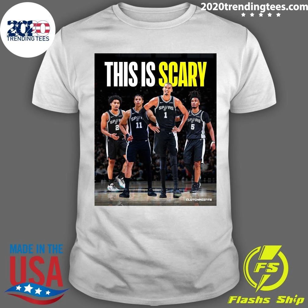 Victor Wembanyama, Stephon Castle and Keldon Johnson San Antonio Spurs NBA Finals Shirt