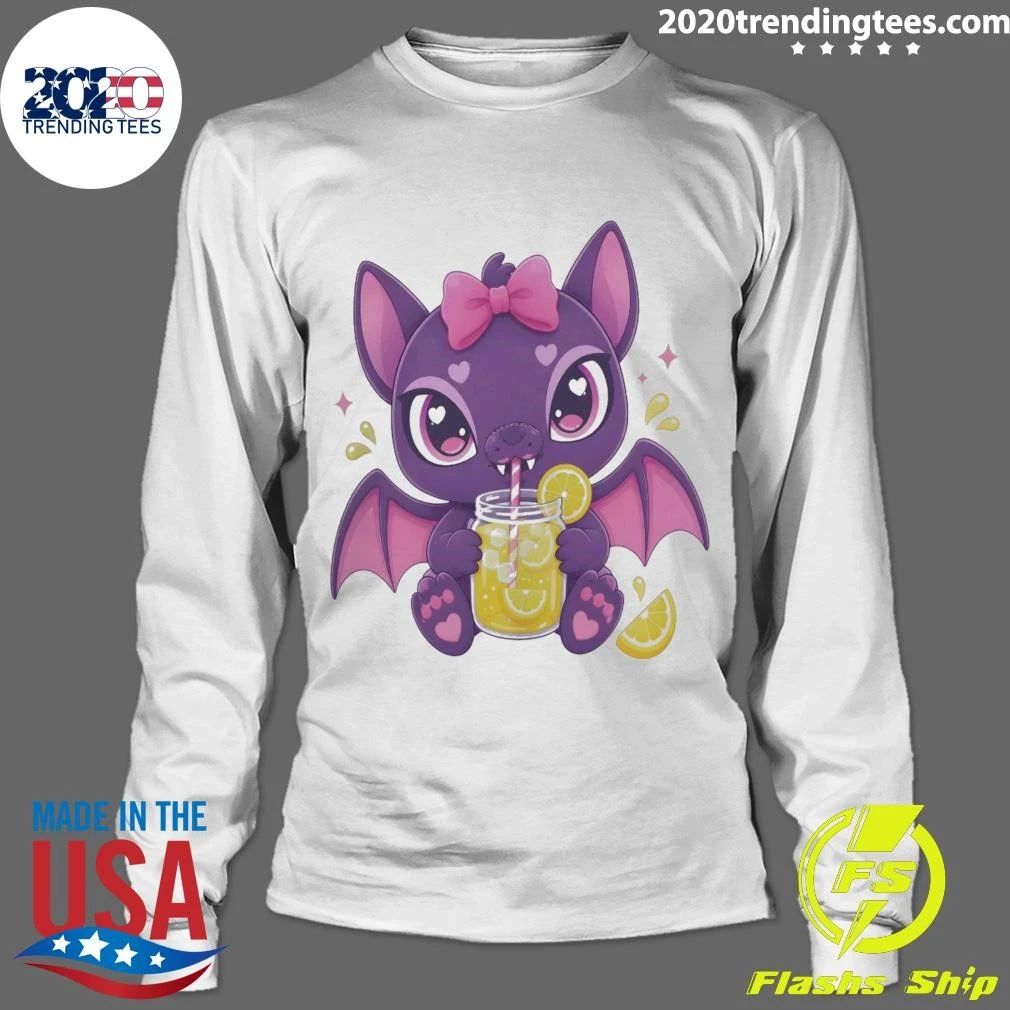 Bat Drinking Lemonade Tee Shirt