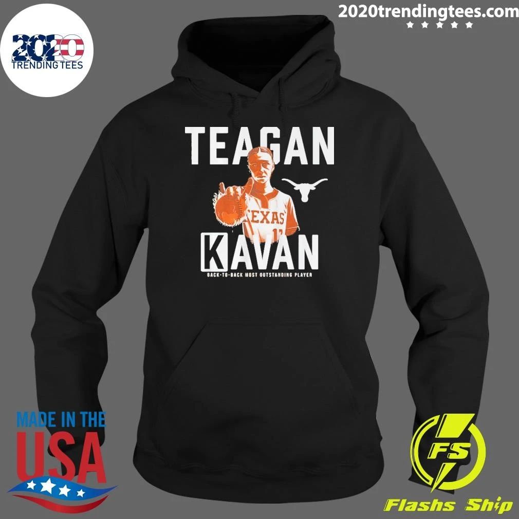 Texas Softball Teagan Kavan K Sign Back-to-back Most Outstanding Player Shirt