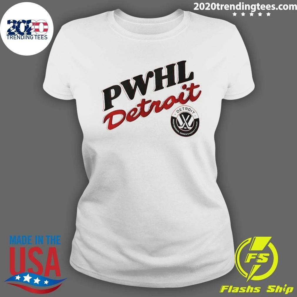 Pwhl Detroit Women’s Hockey Motor City 2026 Logo Shirt