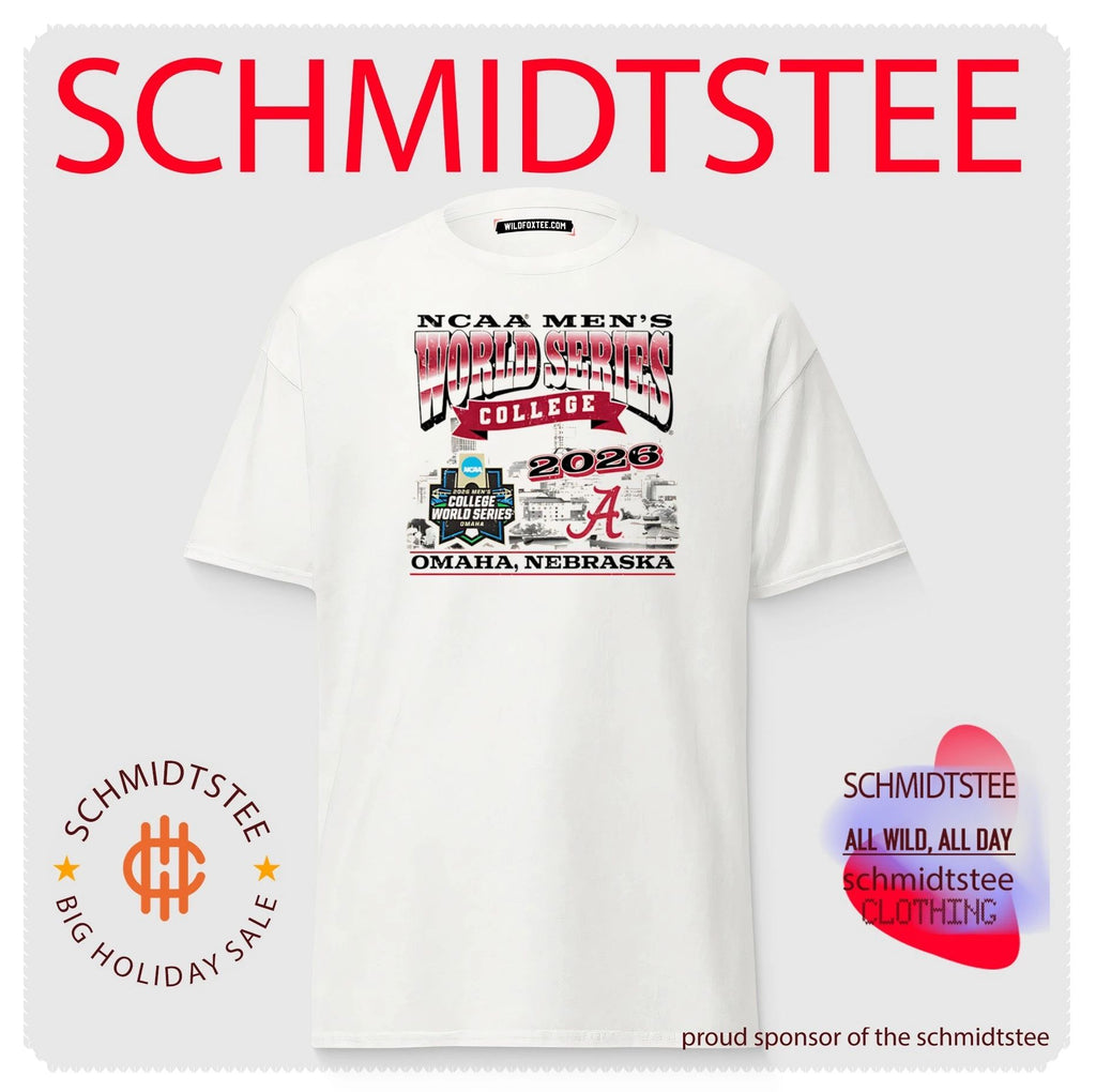Alabama Baseball 2026 Men’s College World Series skyline shirt
