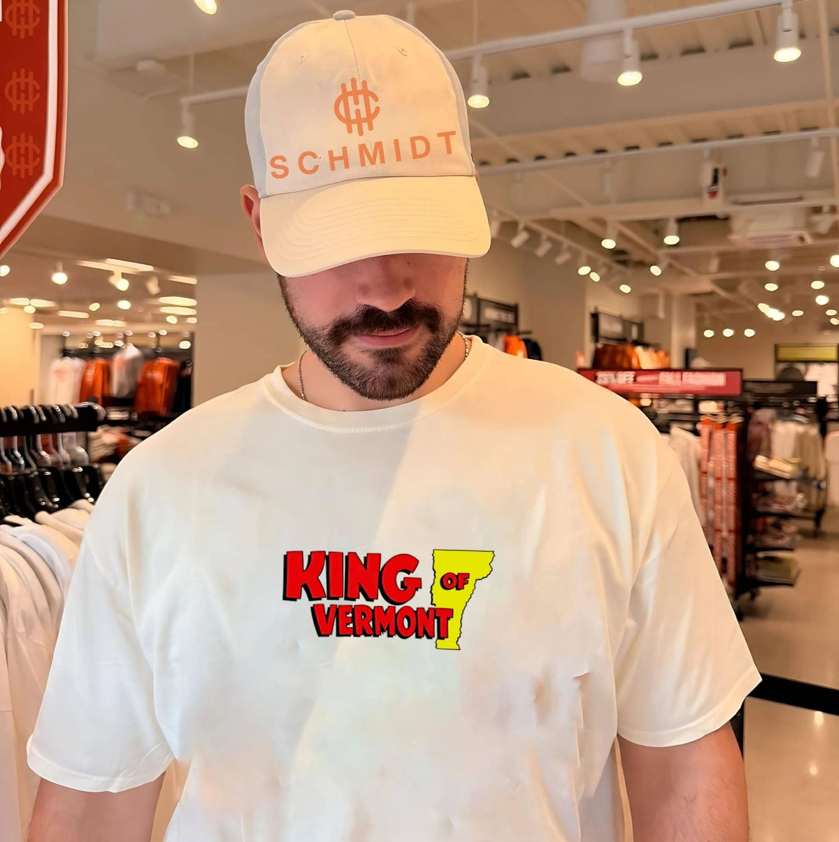 King of Vermont map graphic shirt