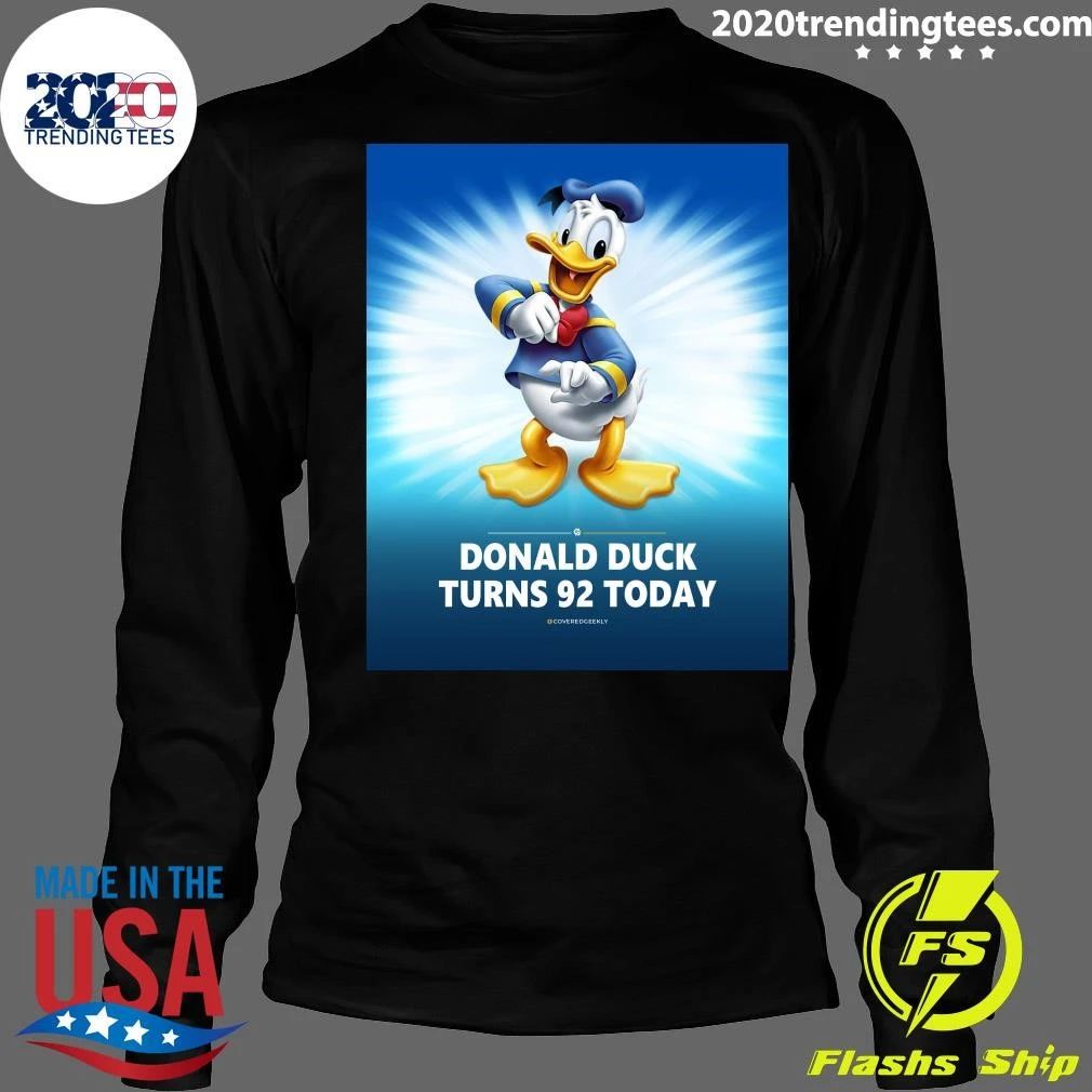 Happy 92nd Birthday To Donald Duck Shirt
