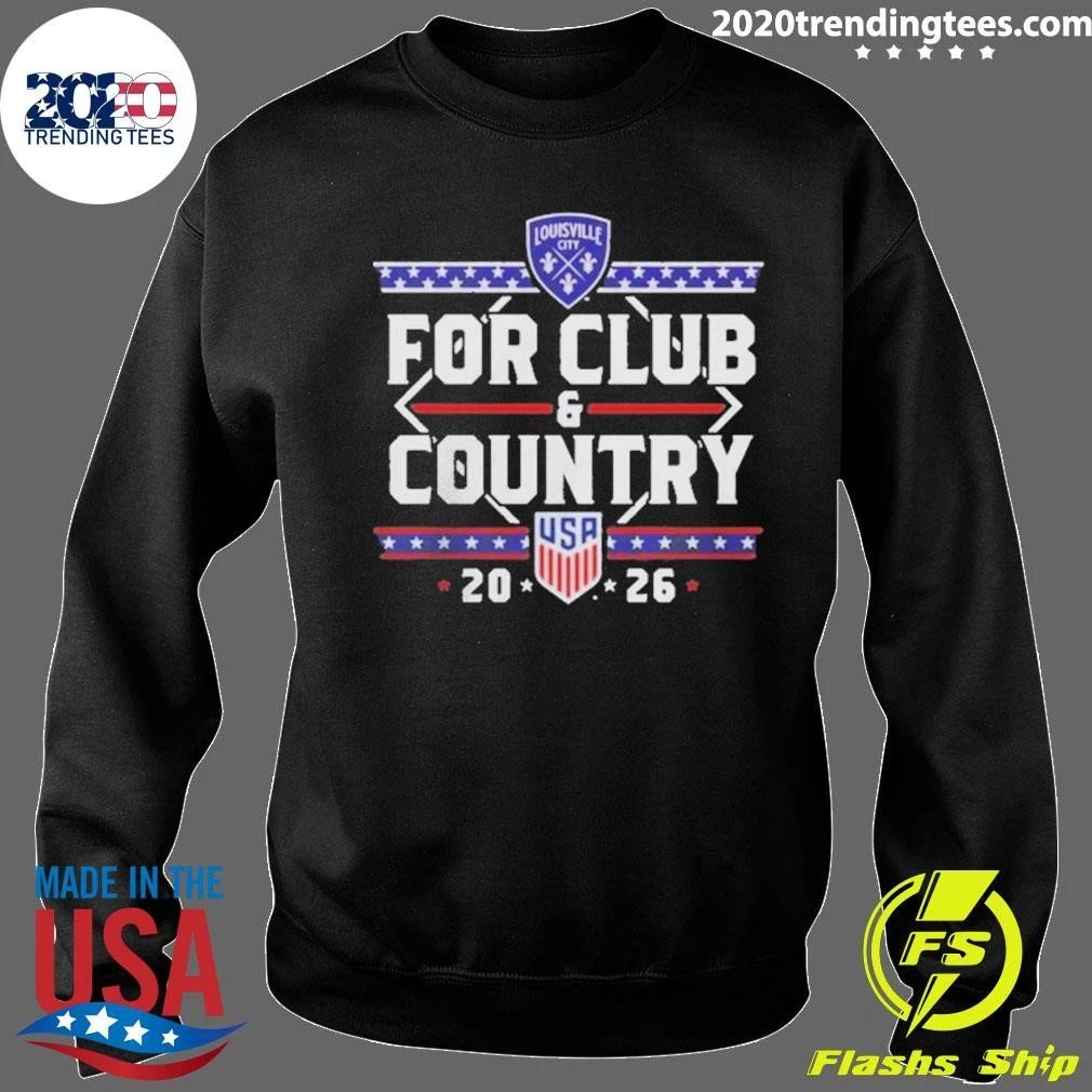 Premium For Club And Country Usa 20 26 Louisville City Shirt