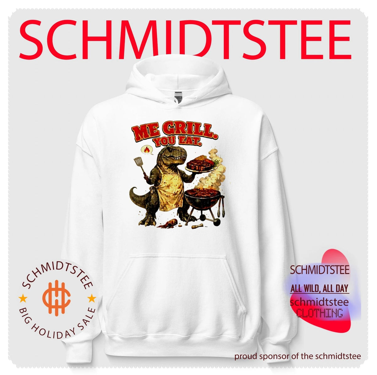 Me Grill You Eat T-Rex Barbecue Chef Tyrannosaurus Rex shirt