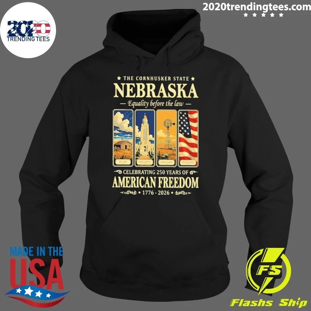 The Cornhusker State Nebraska Celebrating 250 Years Of American Freedom Shirt