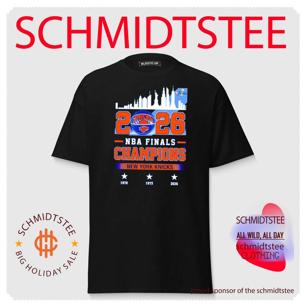 NY Knicks NBA Champions 2026 3 time city skyline shirt