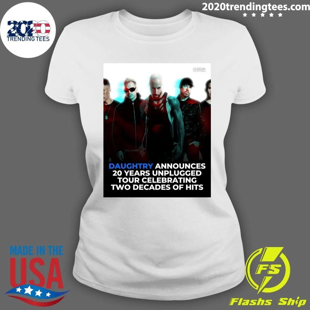 A Daughtry Announces 20 Years Unplugged Tour Celebrating Two Decades Of Hits Shirt