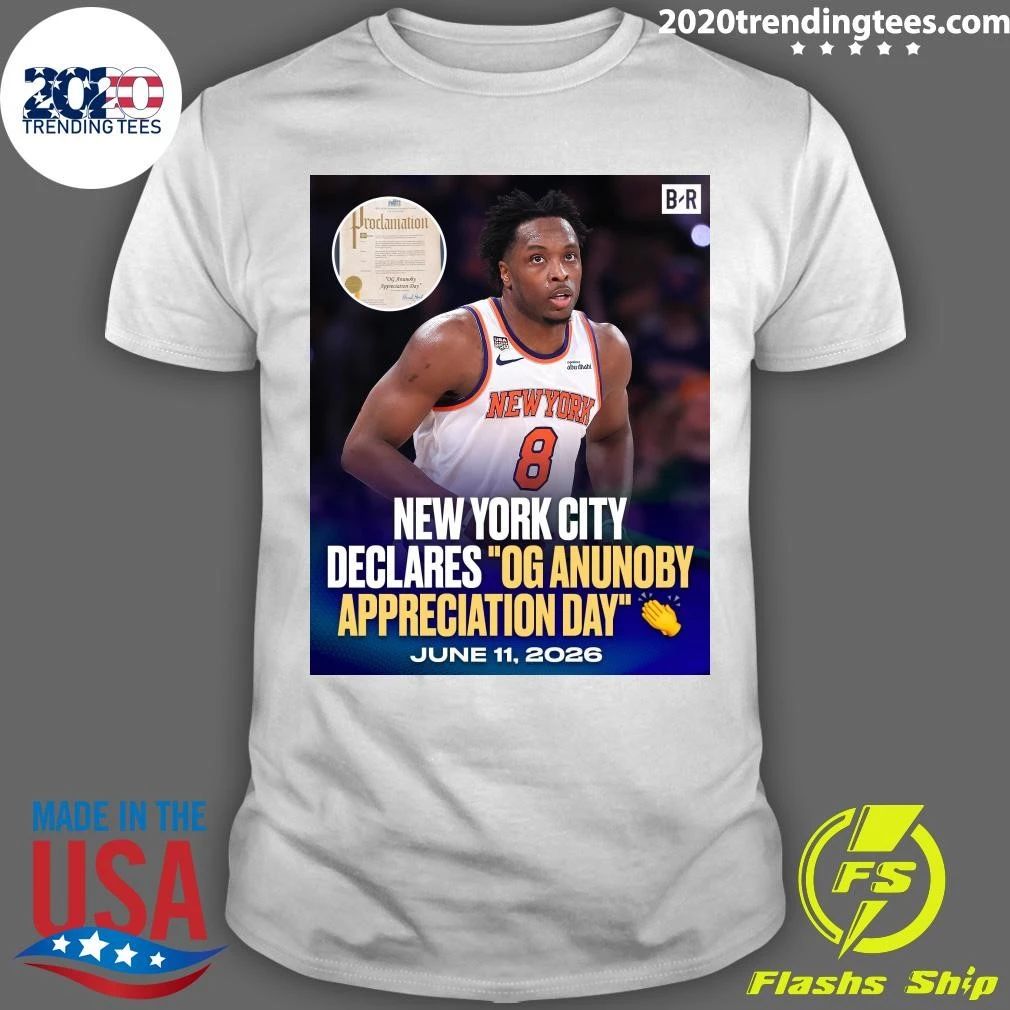 New York City Declares OG Anunoby Appreciation Day June 11, 2026 Shirt