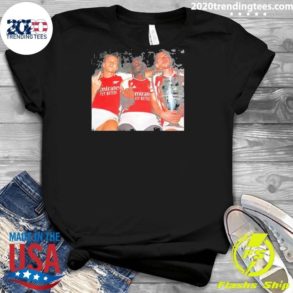 Arsenal Soccer The Middle Finger Gesture 3 Shirt