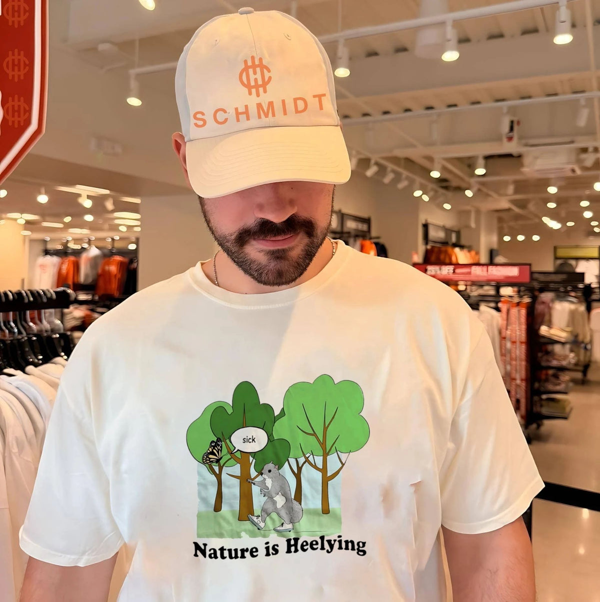 Nature is heelying squirrel heelys funny animal shirt