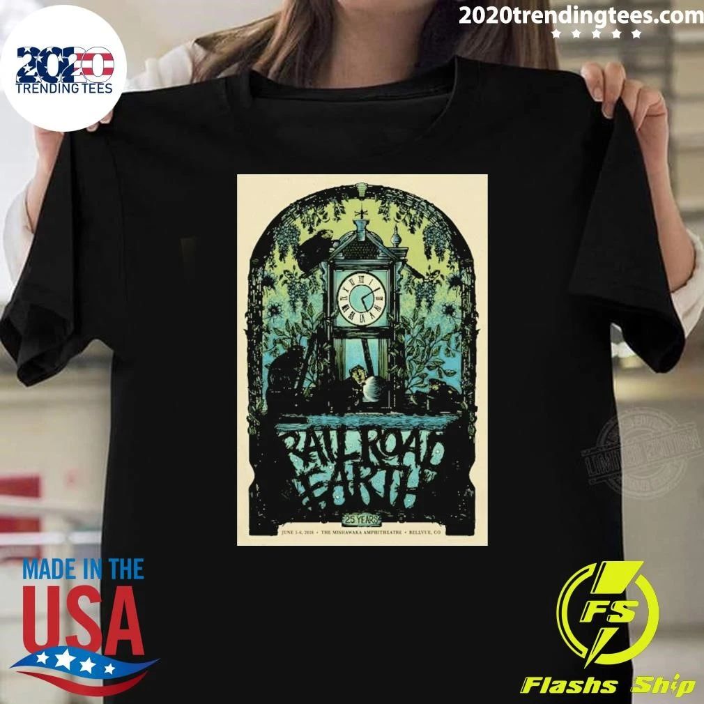 Railroad Earth Jun 5-6 2026 Mishawaka Amphitheatre In Bellvue Co Poster Shirt
