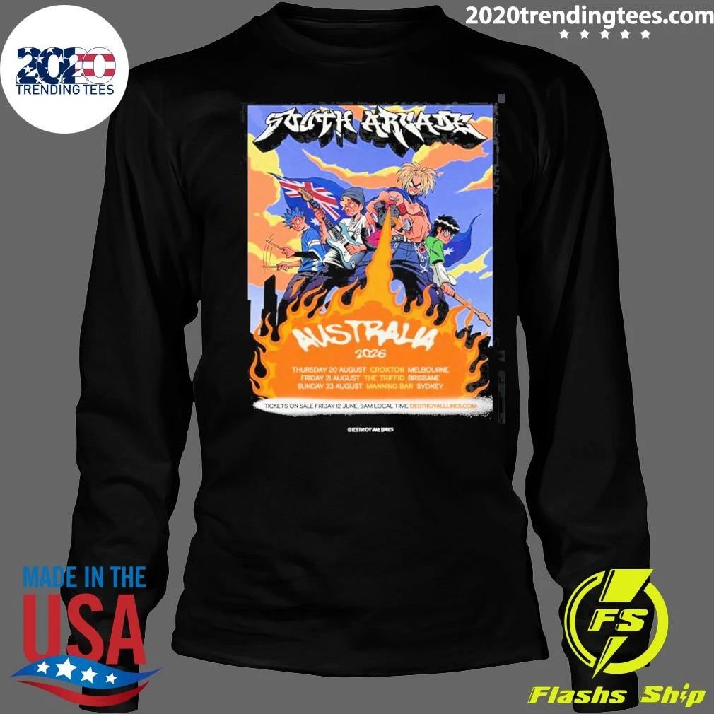 South Arcade Australia 2026 Tour Shirt