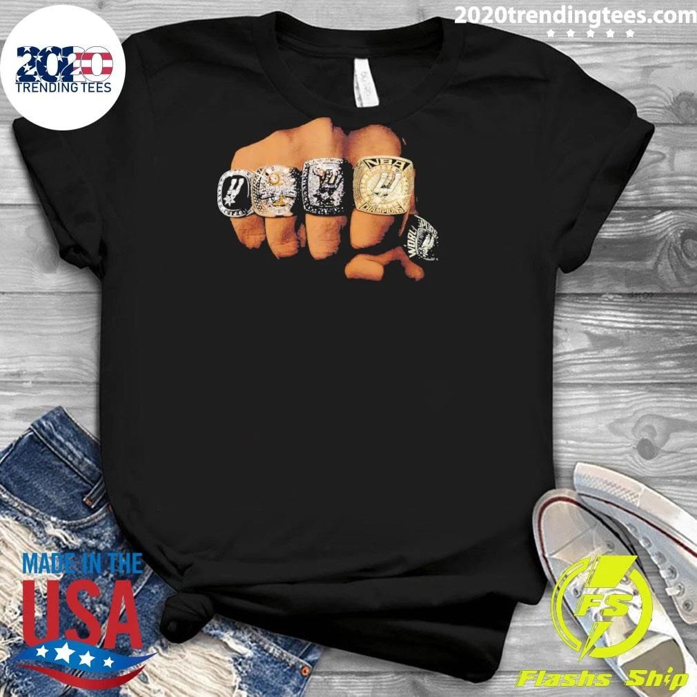 Five Rings San Antonio Spurs Basketball 2026 Signature Shirt