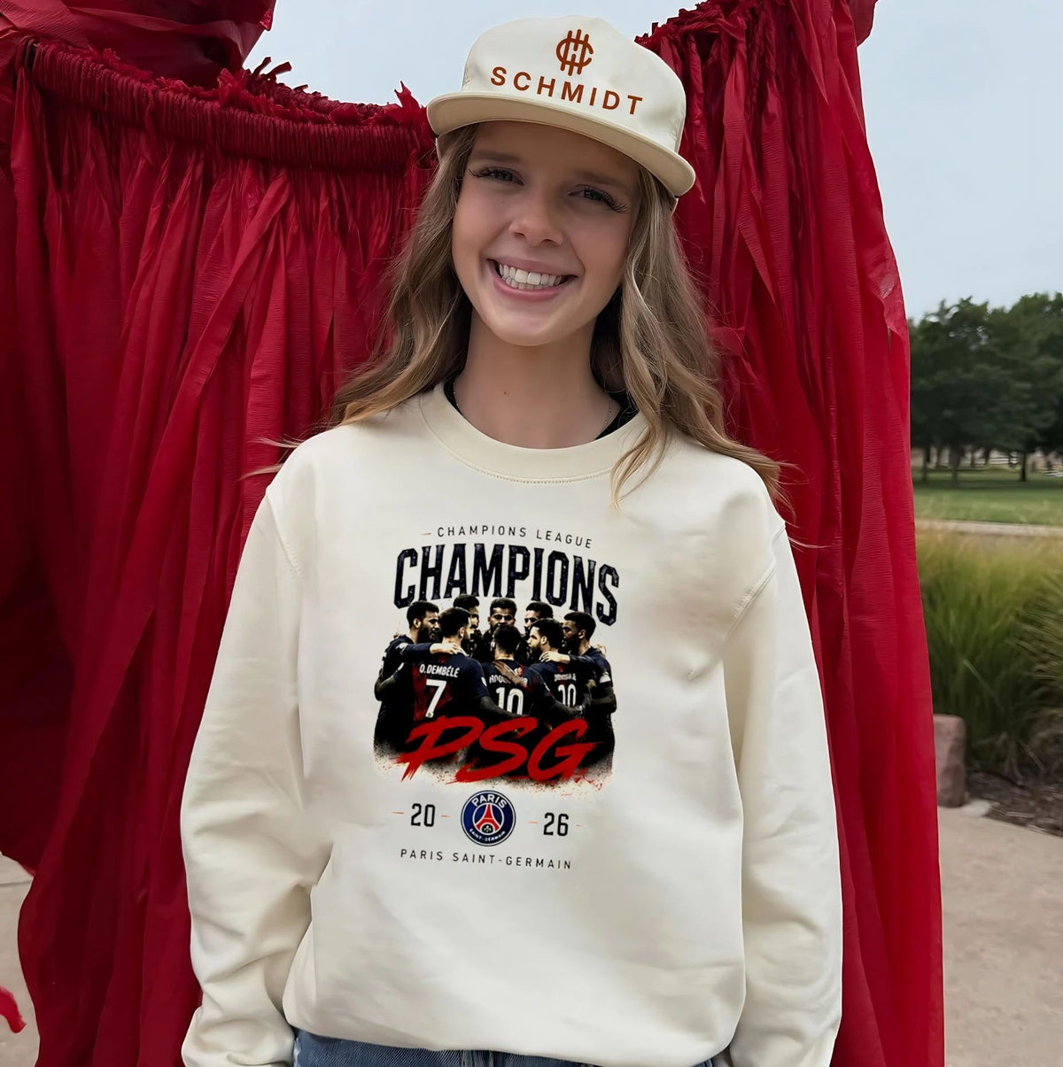 PSG Champions League Champions 2026 graphic shirt