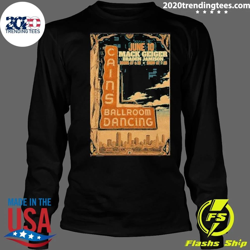 Mack Geiger Cain’s Ballroom June 10 2026 Poster Shirt