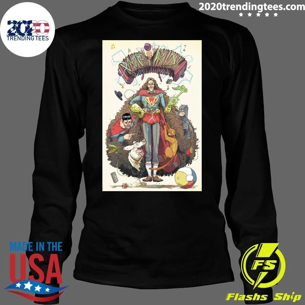 Weird Al Yankovic Accordion Hero Superhero Parody Cartoon Graphic Shirt