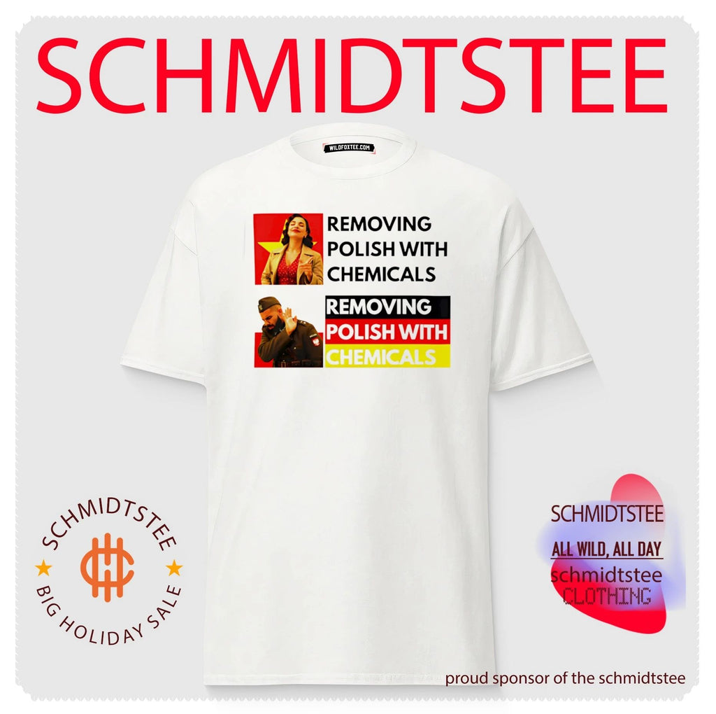 Removing polish with chemicals shirt