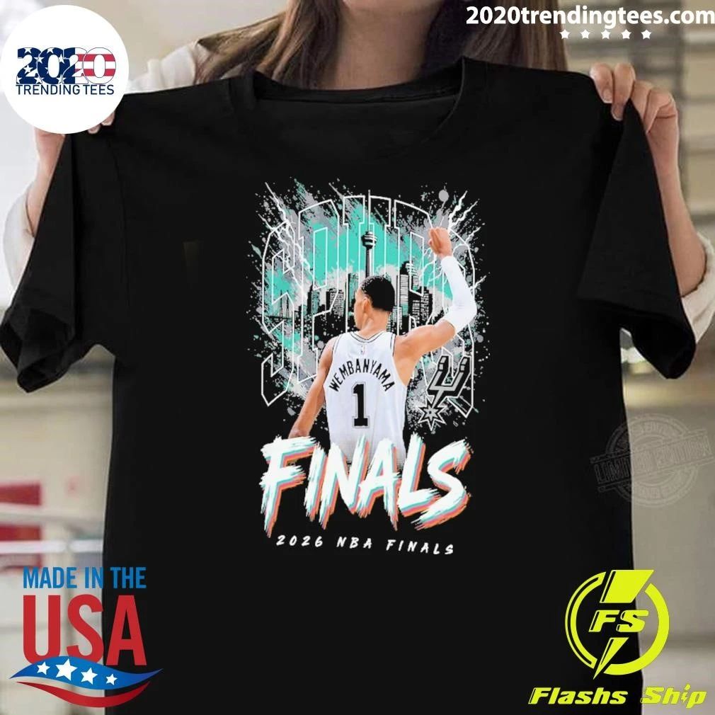 Victor Wembanyama San Antonio Spurs Outerstuff Youth 2026 NBA Finals City Shirt