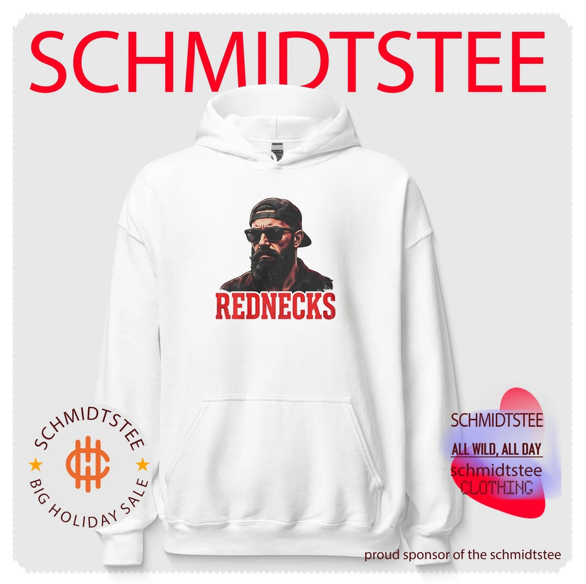 Rednecks Bearded Man with Sunglasses country life shirt