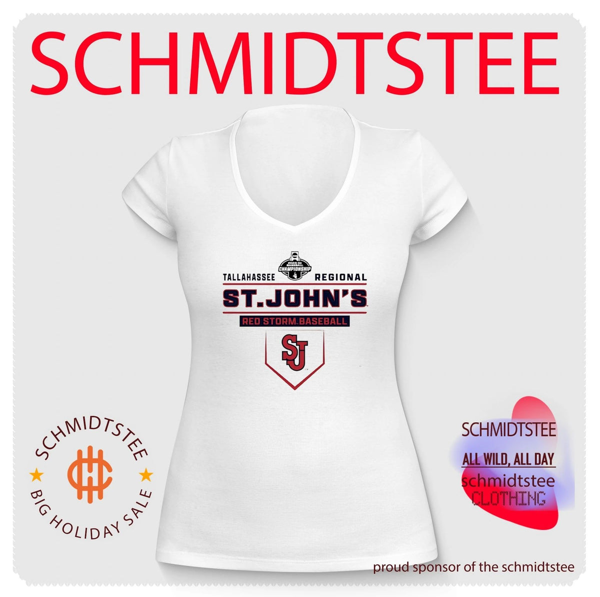 St. John’s Baseball 2026 Regional Bound shirt