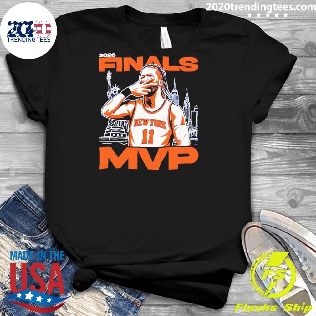 Jalen Brunson Celebration New York Basketball 2026 Finals Mvp Shirt