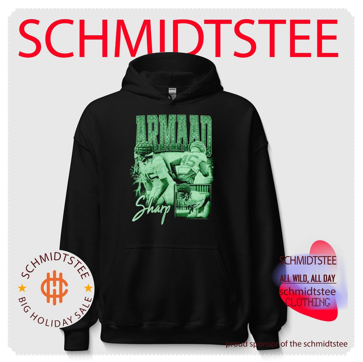 Armaad Sharp Football Collage athlete shirt