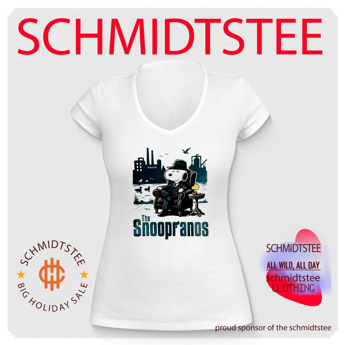 The Snoopranos Peanuts Mafia Parody Shirt