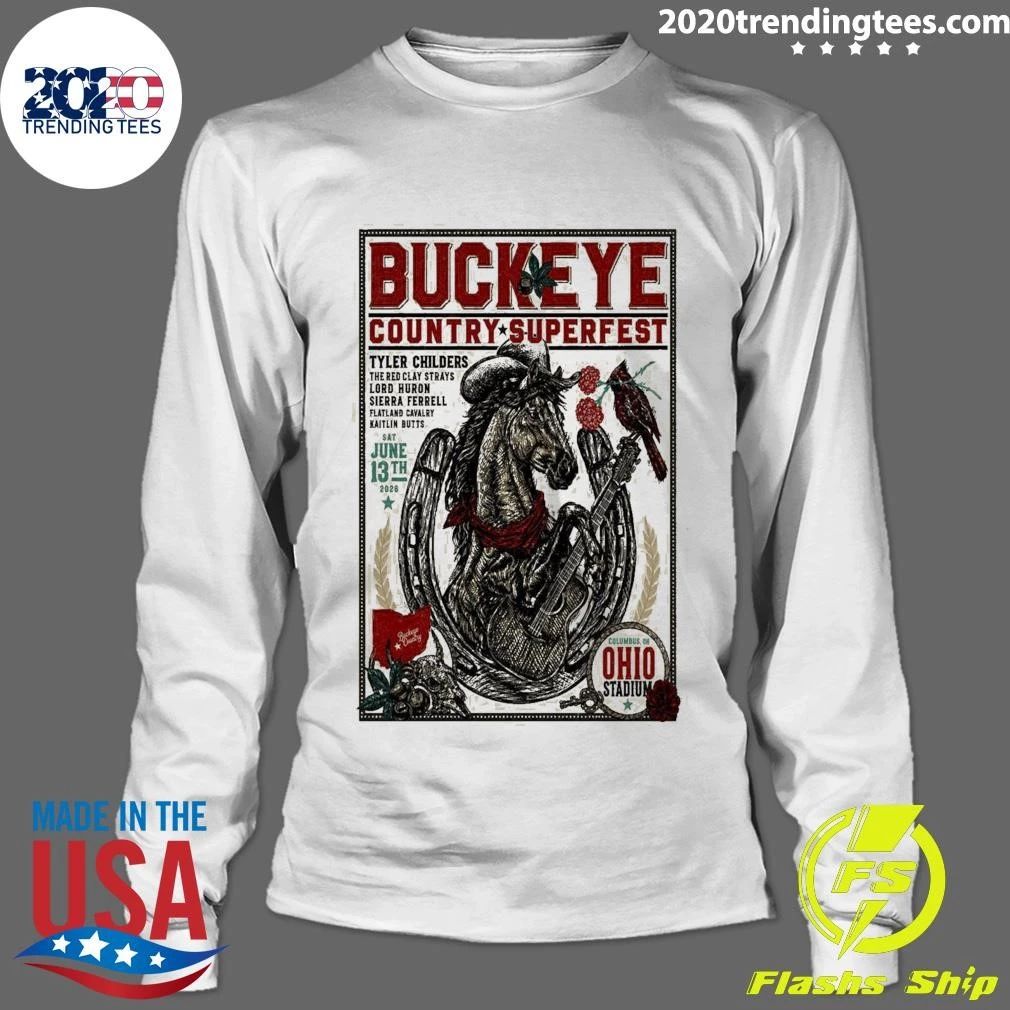 Buckeye Country Superfest Columbus June 13 2026 Ohio Stadium Shirt