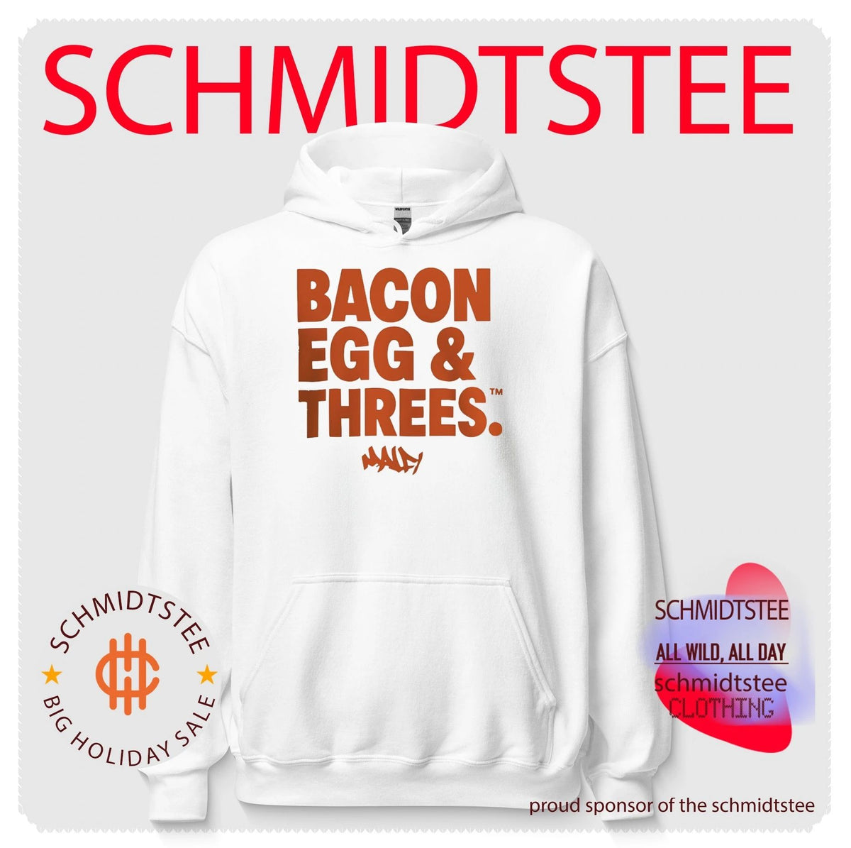 Bacon egg and threes Knicks shirt