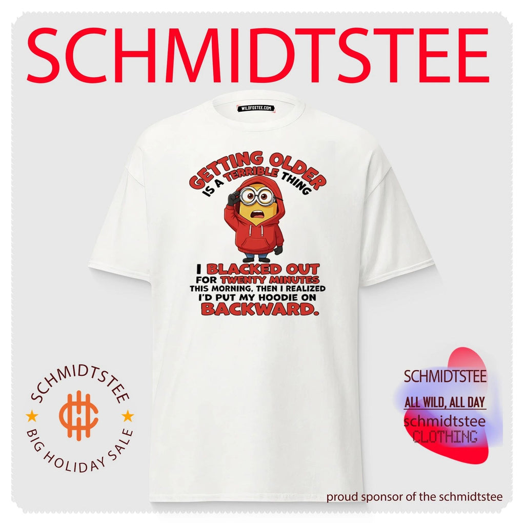 Getting older is a terrible thing I blacked out for twenty minutes Minion shirt