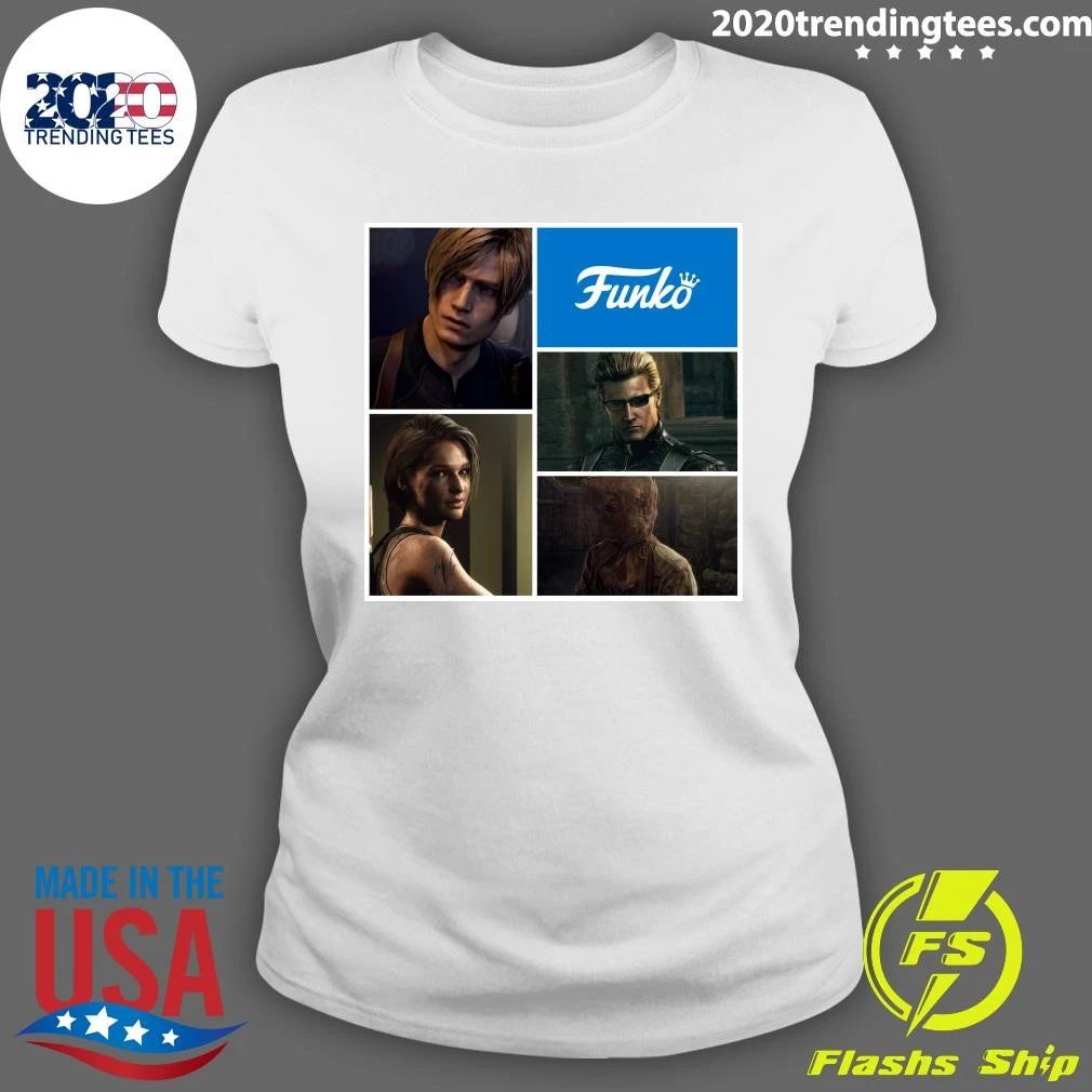 Leon Kennedy, Jill Valentine, Dr. Salvador (Chainsaw Man) and Wesker Shirt