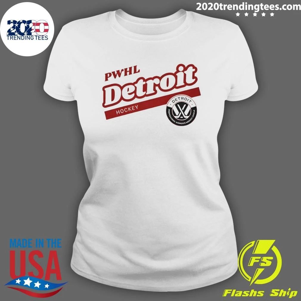 Pwhl Detroit Hockey Motor City 2026 Logo Shirt