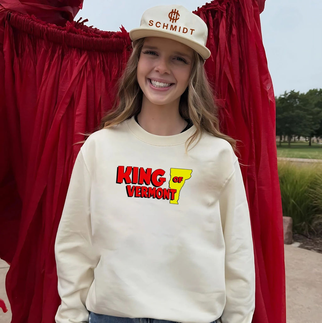 King of Vermont map graphic shirt