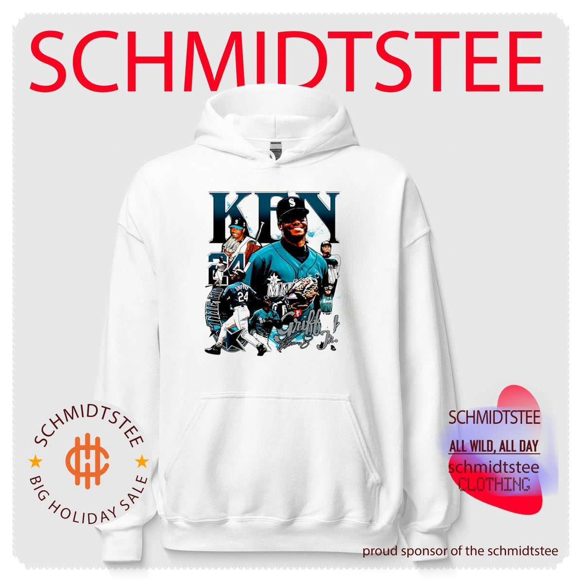 Ken Griffey Jr Seattle Mariners player collage shirt