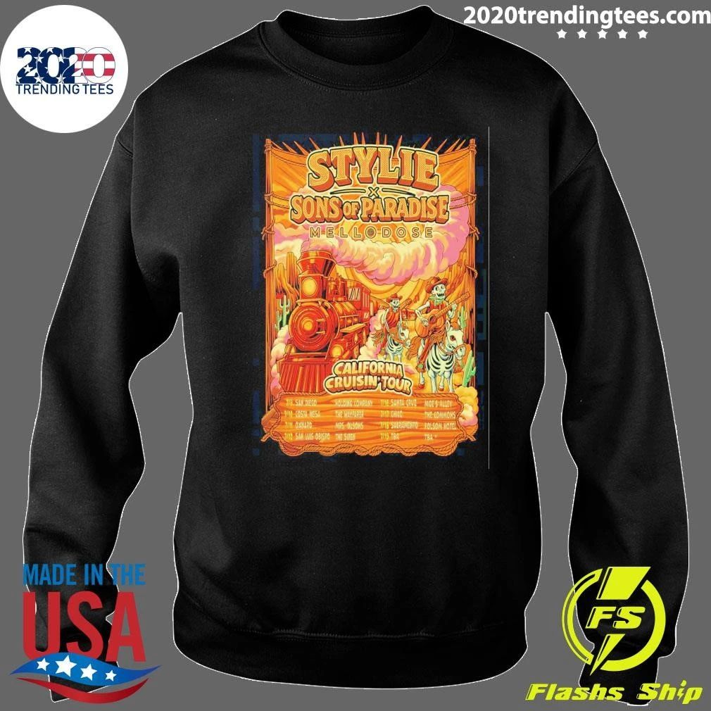Stylie x Sons of Paradise Mellodose California Cruisin Tour 2026 Shirt