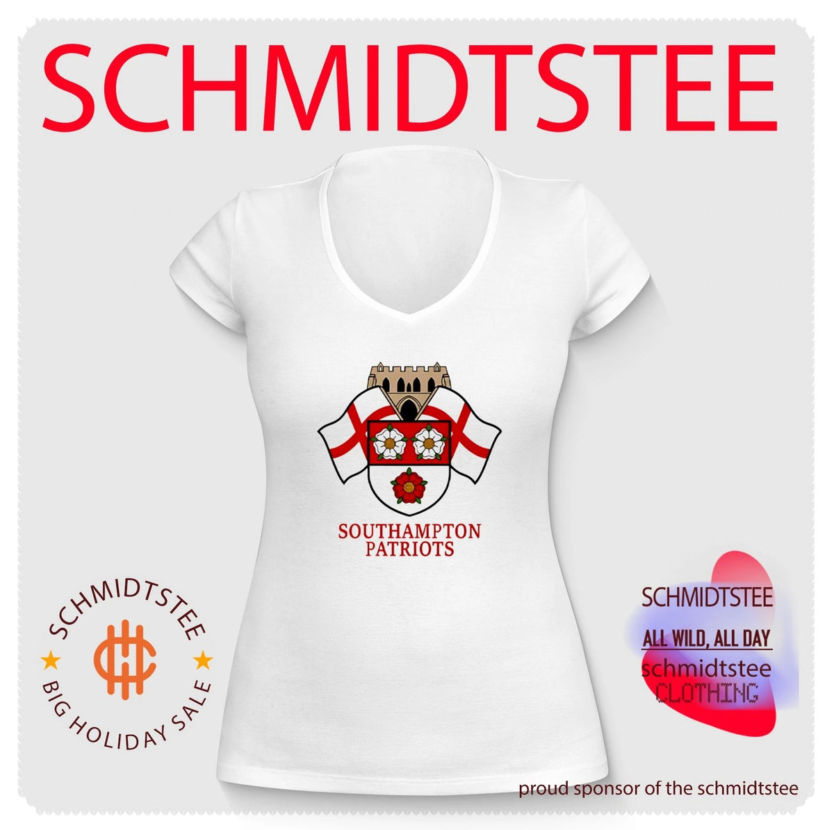 Southampton Patriots flag logo shirt