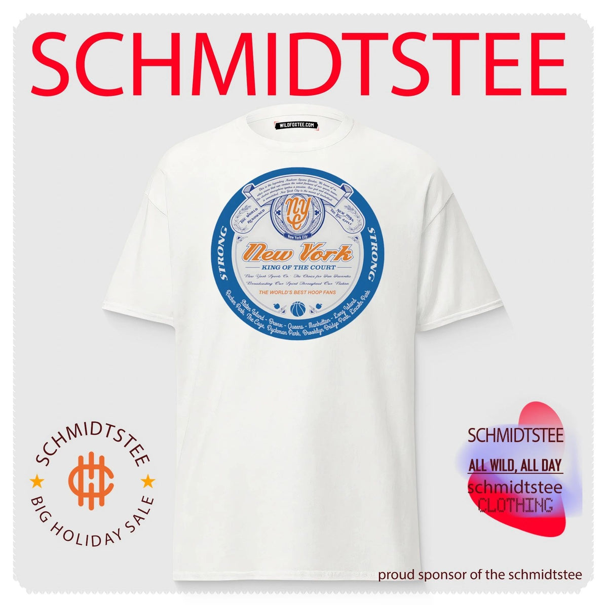 King of the Court NYC Strong logo shirt