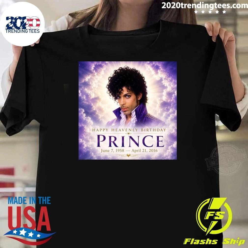 Happy Heavenly Birthday Prince June 7, 1958 – April 21, 2016 Shirt