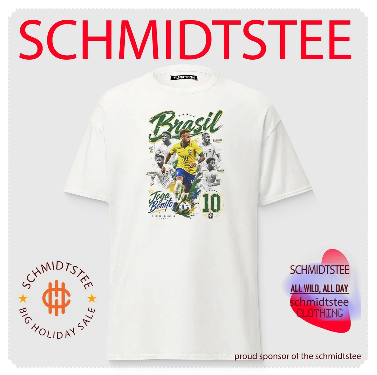 Brasil World Cup 2026 Neymar Jr and teammates graphic shirt