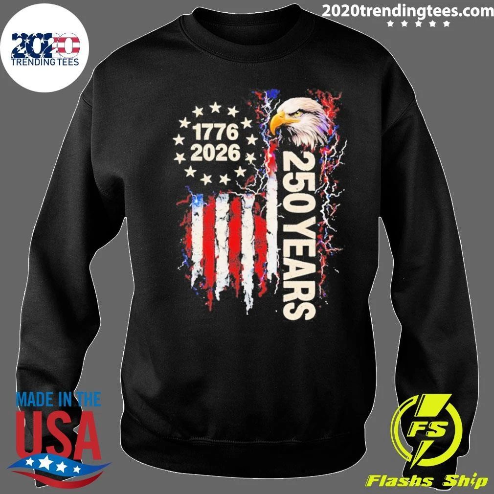 Patriotic Bald Eagle Usa 250th Anniversary 1776-2026 Shirt