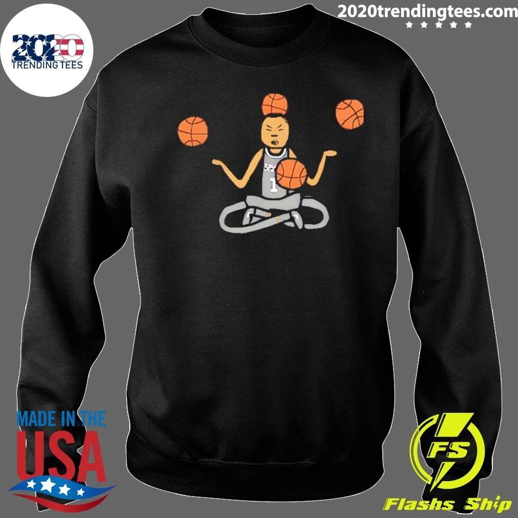 Wembanyama Sitting In Lotus Pose San Antonio Spurs Basketball Player Meme Shirt