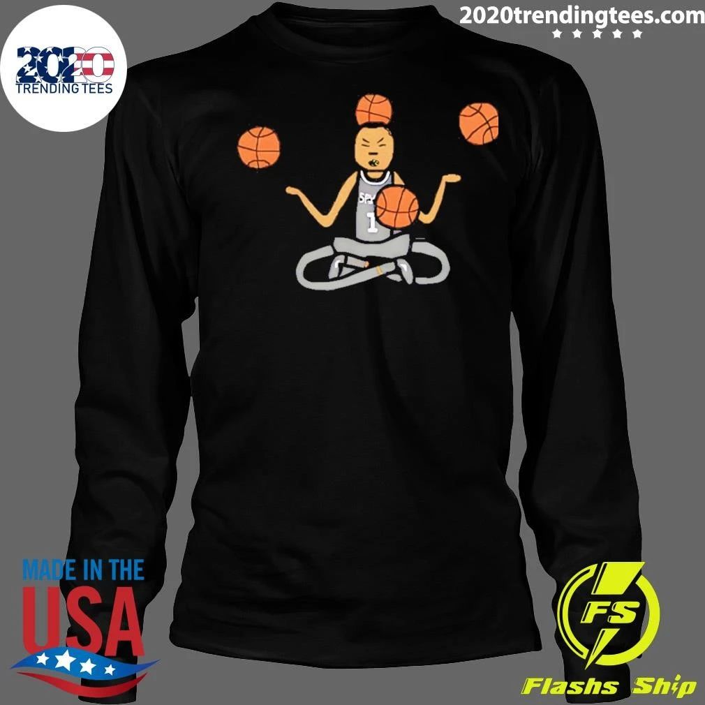 Wembanyama Sitting In Lotus Pose San Antonio Spurs Basketball Player Meme Shirt