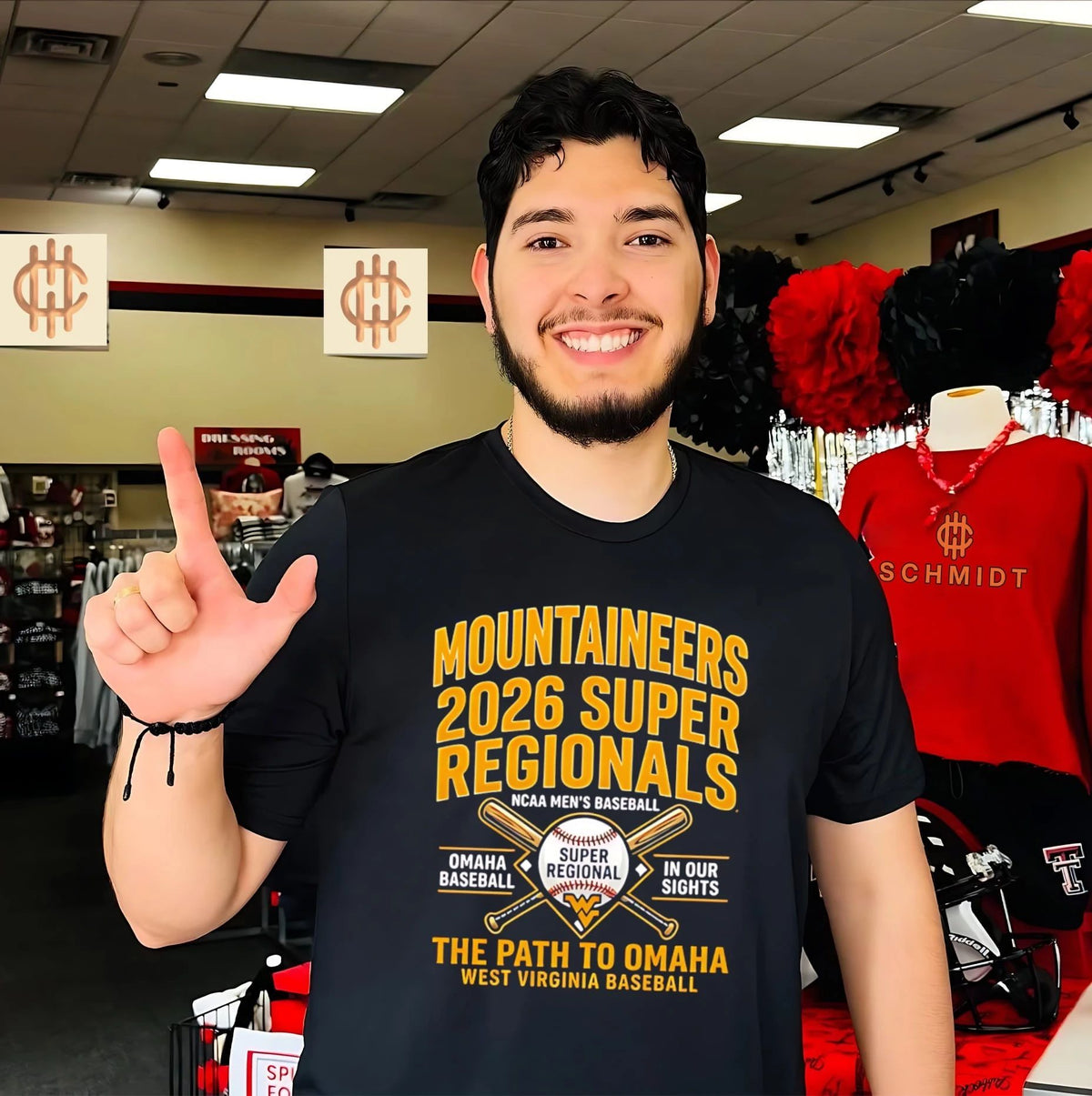 West Virginia Mountaineers College World Series 2026 logo shirt
