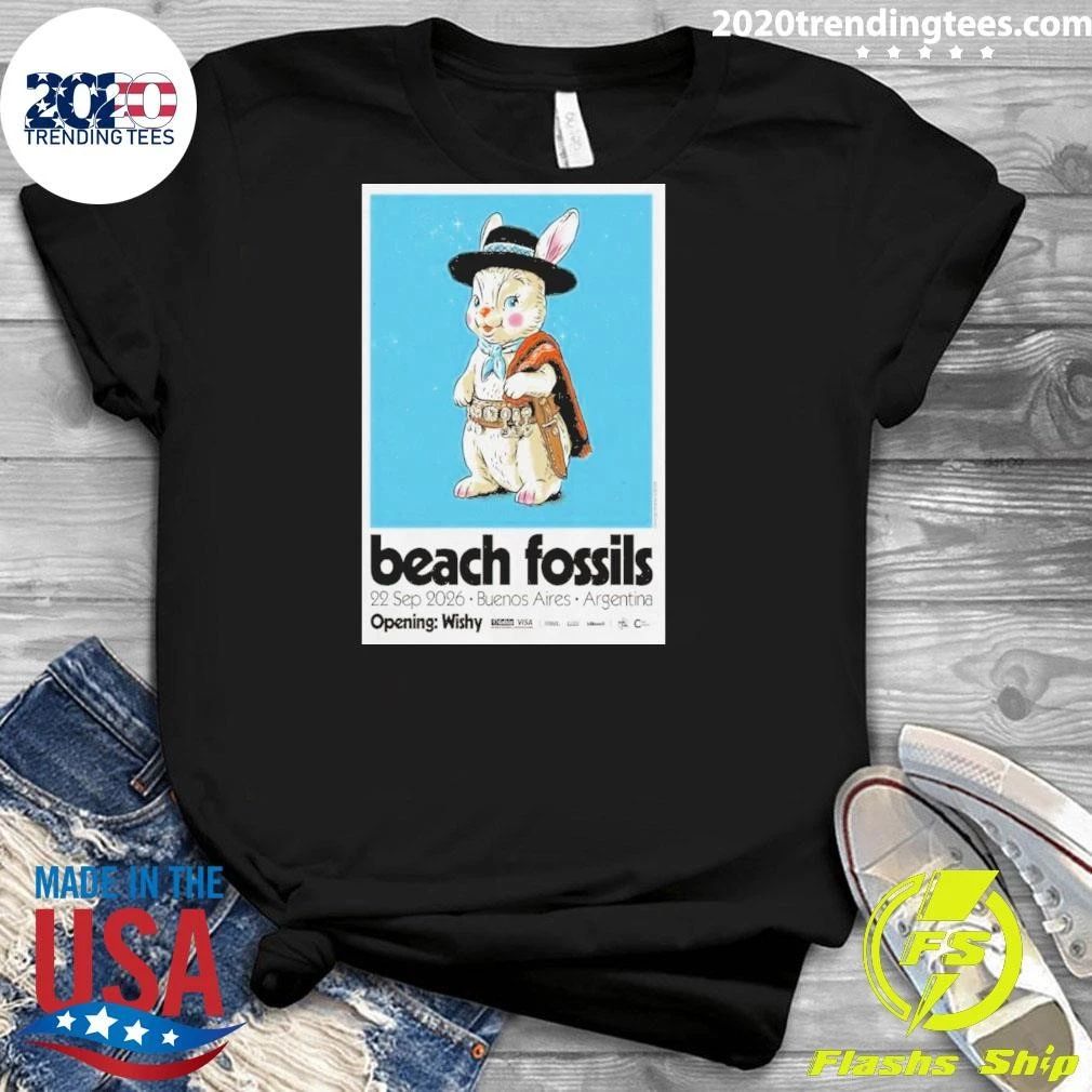 Beach Fossils 22 September 2026 Buenos Aires Argentina Opening Wishy Shirt