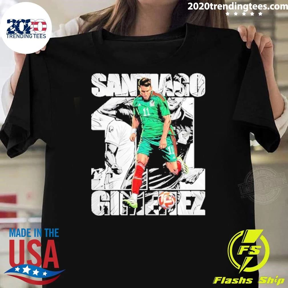 Santiago Gimenez Mexico Soccer Shirt