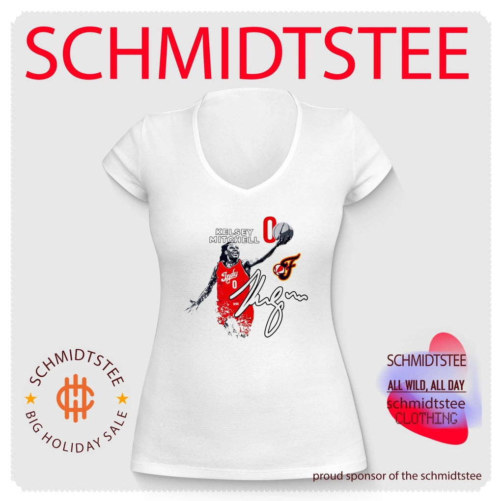 Kelsey Mitchell Indiana Fever no 0 Ascent signature shirt