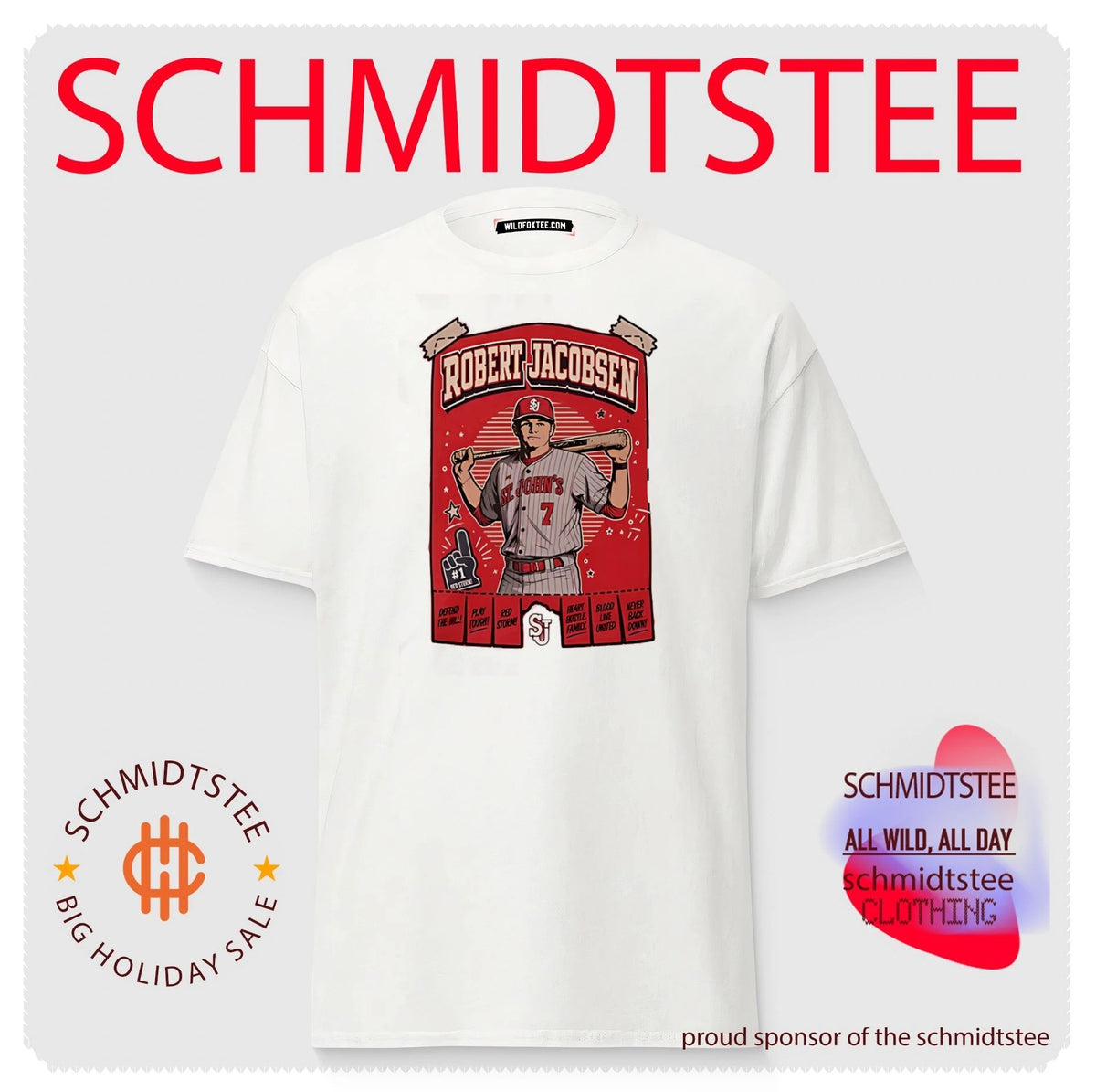 St. Johns University Robert Jacobsen portrait vintage shirt