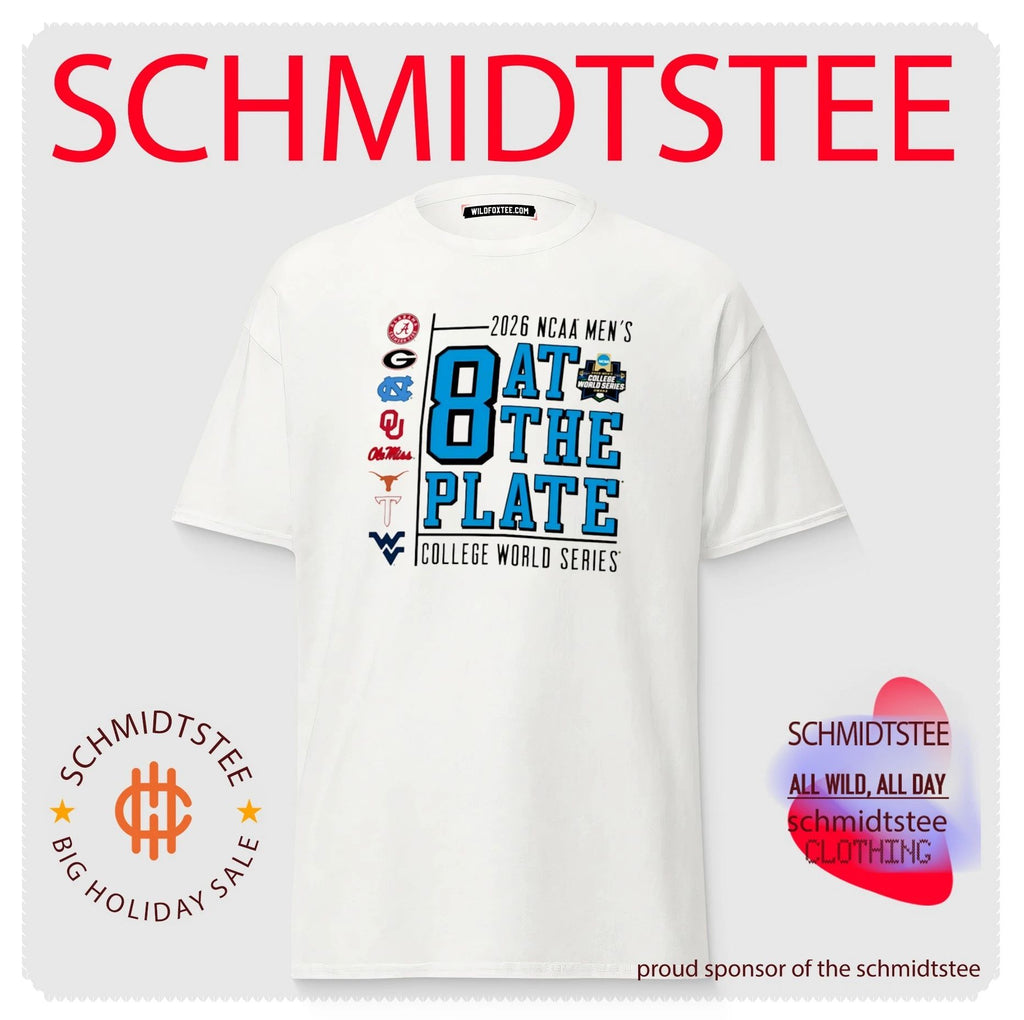 2026 NCAA Men’s College World Series 8 at the plate shirt